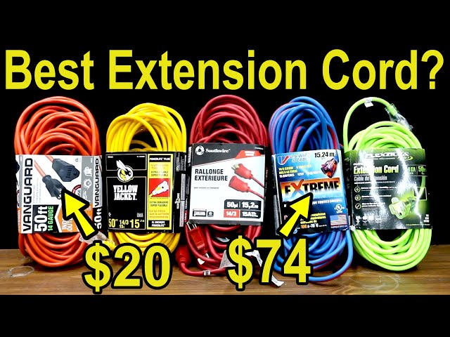 Best Extension Cord? Flexzilla, US Wire, Yellow Jacket, Southwire, Husky, Woods, Bergen Industries