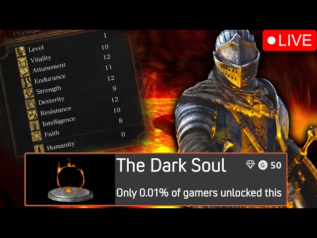 Dark Souls All Achievements at Level 1 - BED OF CHAOS TIME