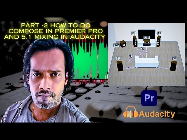 PART - 2  HOW TO DO COMPOSE IN PREMIER PRO AND 5.1 MIXING IN AUDACITY