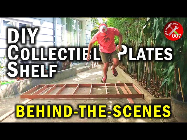 2 VIPs Came Out to Help Me | DIY Collectible Plates Shelf Behind-the-Scenes