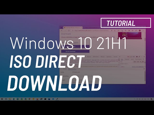 Windows 10 21H1: ISO file direct download WITHOUT Media Creation Tool