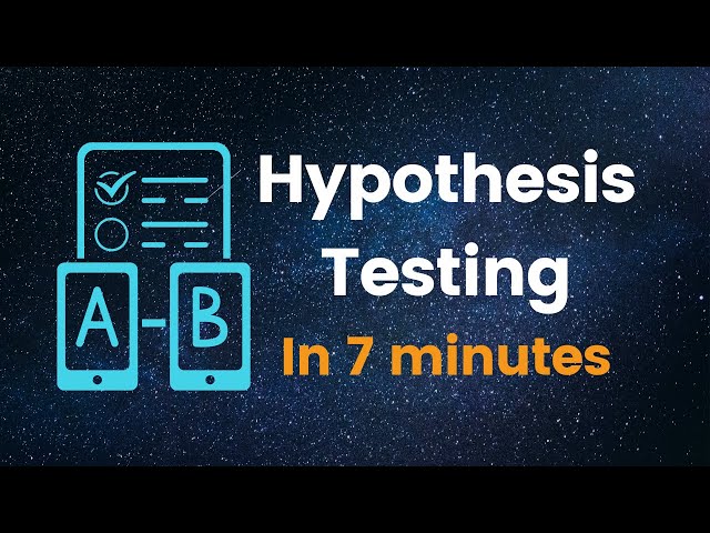 Hypothesis testing in statistics