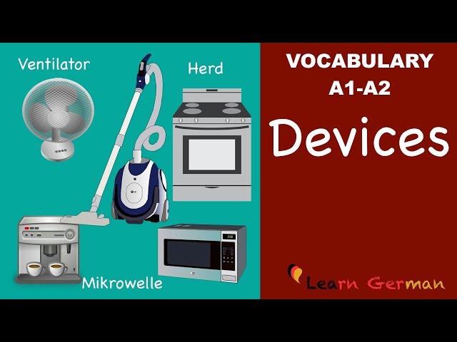 Learn German | German Vocabulary | Haushaltsgeräte | Household appliances | Geräte | A1