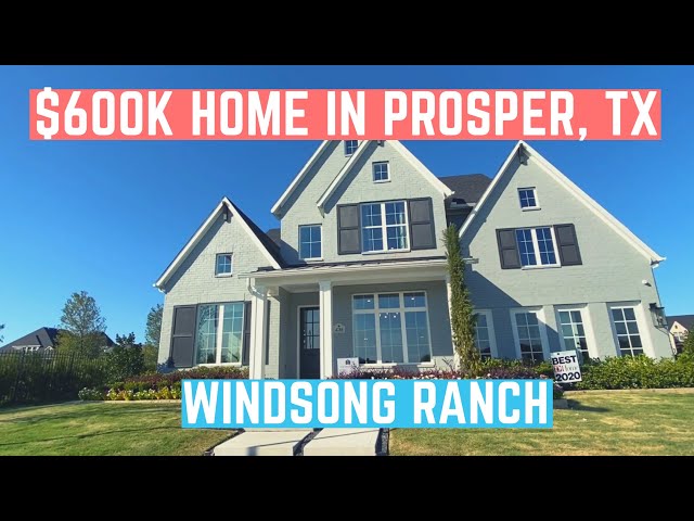 $600k Home in Prosper, TX (DFW) | Southgate Homes | Windsong Ranch