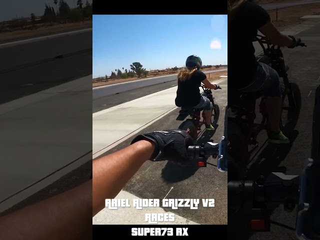 SUPER 73 RX & ARIEL RIDER GRIZZLY RACE! #shorts