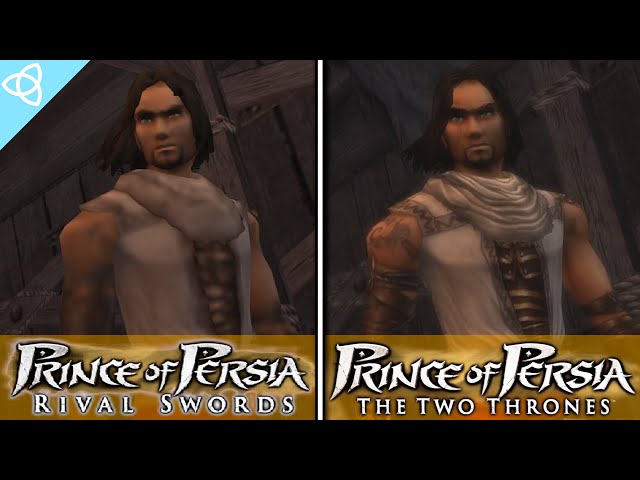 Prince of Persia: Rival Swords (PSP) vs. Prince of Persia: The Two Thrones (PC) | Side by Side