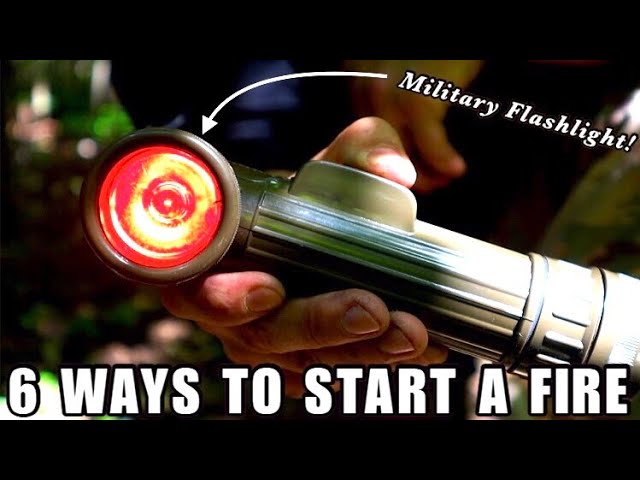 6 Ways a Military Flashlight can Start a Survival Fire in the Wilderness!