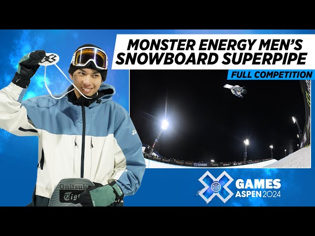 Monster Energy Men’s Snowboard SuperPipe: FULL COMPETITION | X Games Aspen 2024