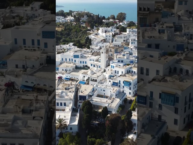 It’s not Santorini…. #tunisia #travel #drone
