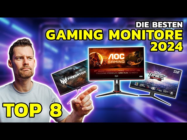 Die BESTEN Gaming Monitore 2024 | Top 8 im Test & Vergleich | Kaufberatung