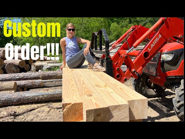 CUSTOM order! Sawing 6x6 for a Customer!