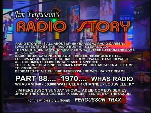 CLASSIC JIM FERGUSSON!!! - 1970 OCCULT SECRETS  - WHAS - JIM FERGUSSON'S RADIO STORY - RS 88XS