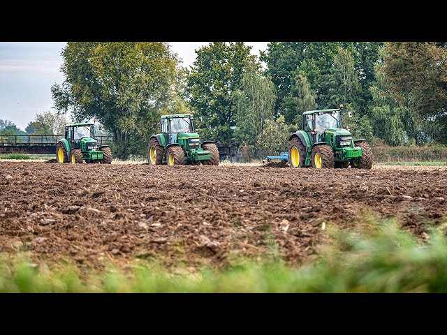 Landwirtschaftsbetrieb Graf beim Komplexackern - John Deere - Lemken ▶ Agriculture Germanyy