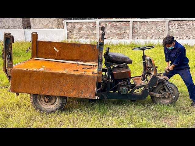 The Genius Mechanic Boy Repaired and Restored the Entire Antique Dump Trucks in 30 Days No Break