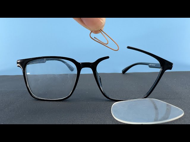 Put Paper Clip on the Broken Eyeglasses and Amaze With Results