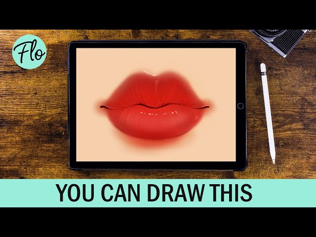 You Can Draw This LIPS in PROCREATE