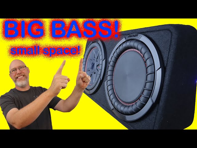 Bass in A Small Space:  Kicker Comp RT Slim Passive Radiator Enclosure!