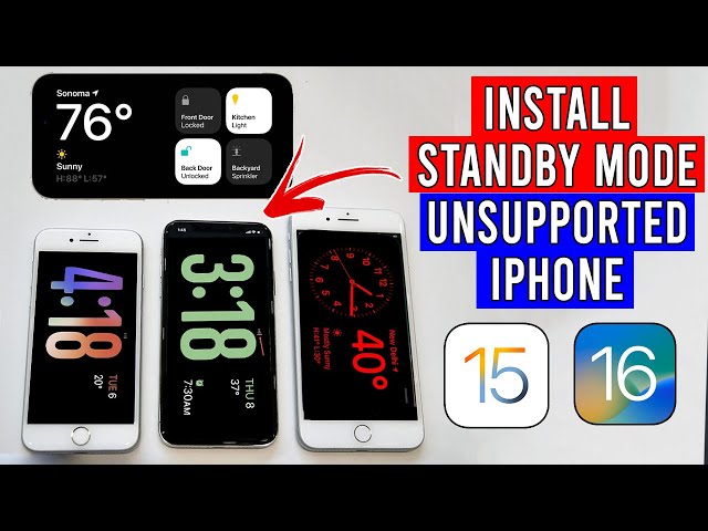 How to Install Standby Mode on iOS 15/16 | Standby on iPhone 6s/7/8/X (No Jailbreak)