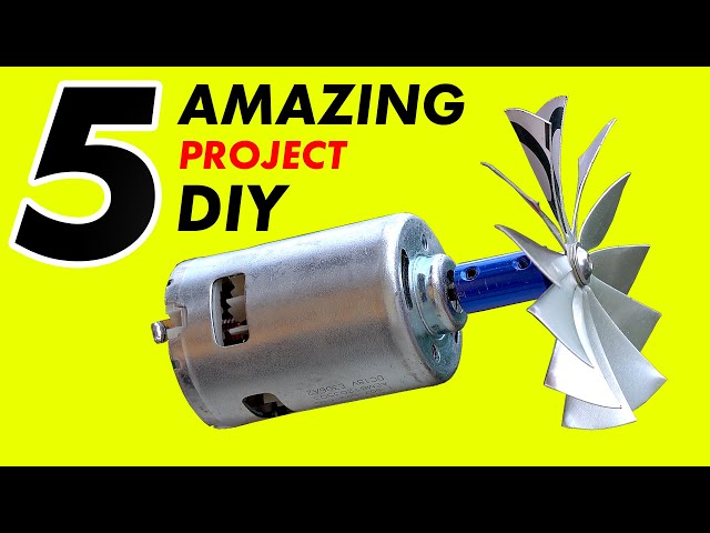 5 AMAZING DIY project with MOTOR DC
