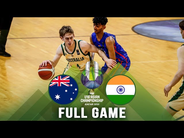 Australia v India | Full Basketball Game |  FIBA U16 Asian Championship 2023