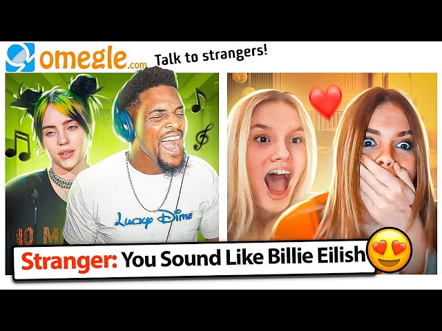 Surprising Strangers with Billie Eilish Songs ( Omegle Singing Reactions)