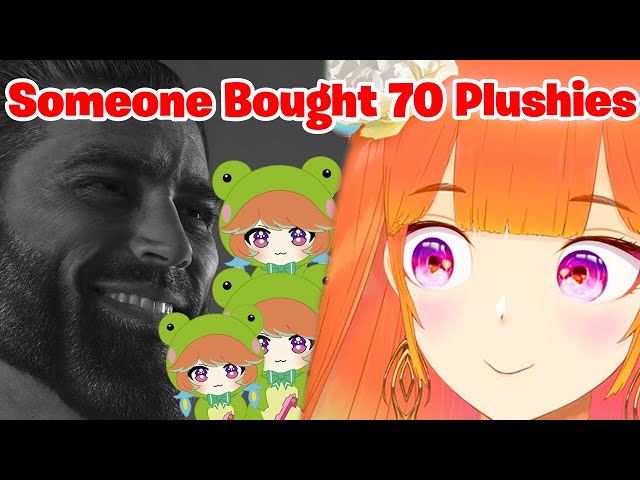 This CHAD bought 70 Frogiwawa Plushies 【Hololive EN】