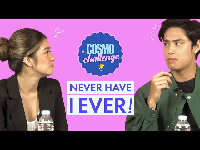 DonBelle Plays Never Have I Ever With Cosmo | Cosmo Challenge