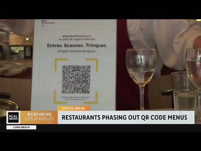 Restaurants are phasing out QR code menus