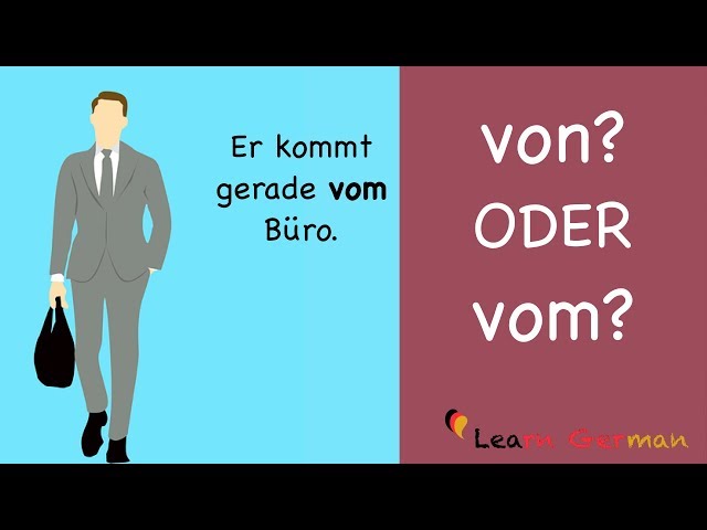Learn German | Common Mistakes in German | von oder vom? | A1 | A2