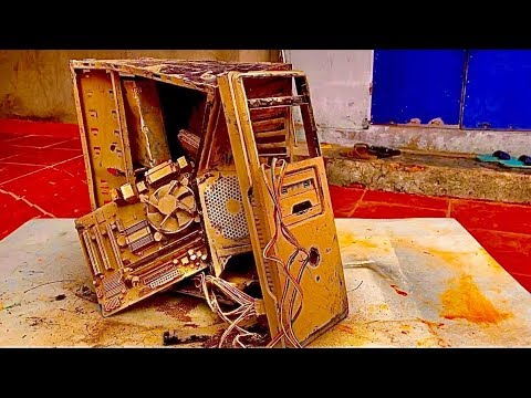 Restoration a destroyed 30-year-old PC | Rebuild and restore 30 year old PC