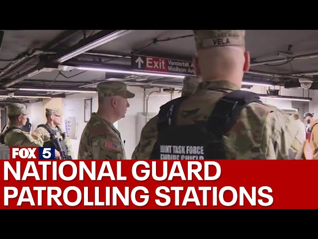 National Guard patrolling NYC subway stations