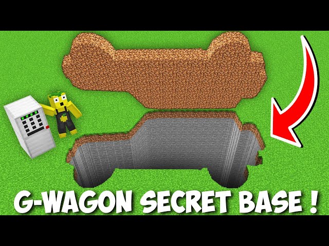 I found OUT THE SECRET PASSWORD FOR MERCEDES-BENZ G-CLASS PIT in Minecraft ! NEW SECRET PASSAGE !