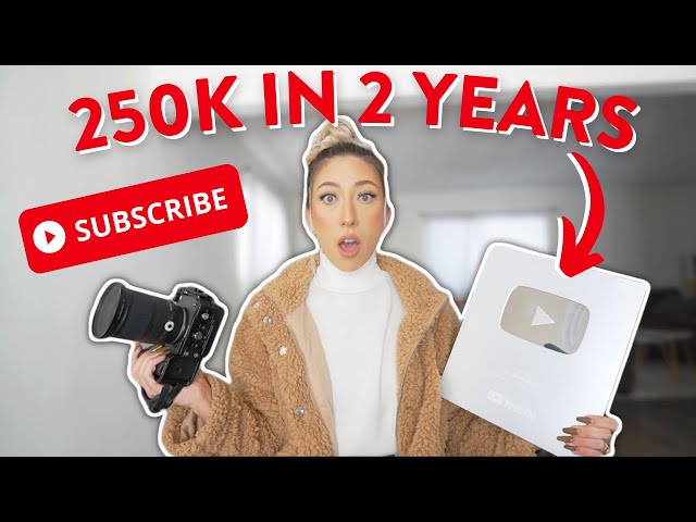 How I grew 250k subscribers on YouTube in 2 years (and how you can too)