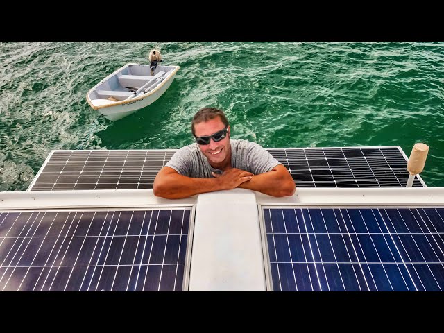 Our solar panel upgrade - Sailing life on a performance cruising catamaran. EP32