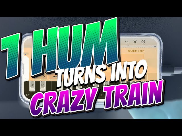 1 hum turns into Crazy Train on iPhone (GarageBand)