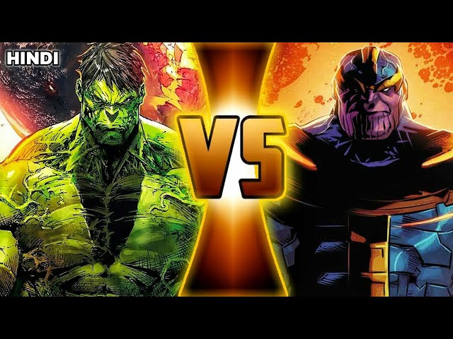 Thanos Vs World Breaker Hulk / Who will win the real fight ? /  Thanos Vs Hulk in Hindi / Komician