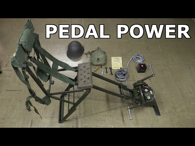 Human-Powered Generator For Off-Grid Electricity - British Military Surplus Radio Power System