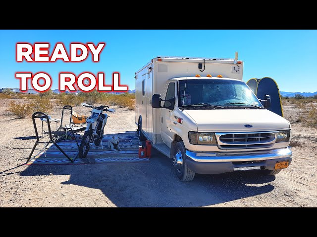 Driving In To Town On A Flat Tire To Have The Rig Fixed | Ambulance Conversion Life