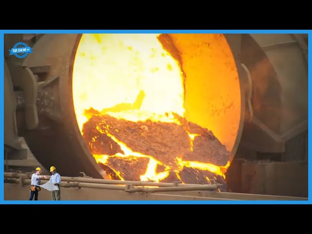 Extremely Dangerous Accident Of Molten Metal Ladle. Heavy-duty Machinery & Equipments in Steelmaking