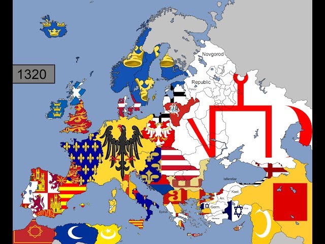 Europe: Timeline of National Flags: Part 7