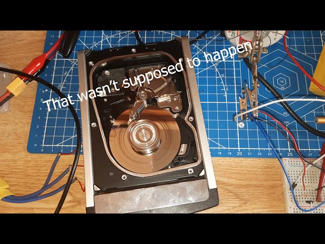 Modifying a hard drive to spin at 51000 rpm