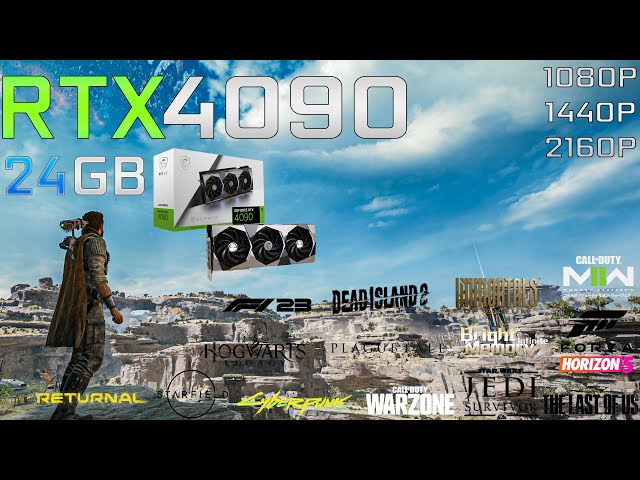 RTX 4090 24GB+i7 13700K Test in 16 Games in 2023 4K-1440P-1080P