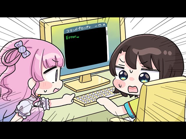 Subaru gets saved from her PC crisis by Luna[Animated Hololive/Eng sub]