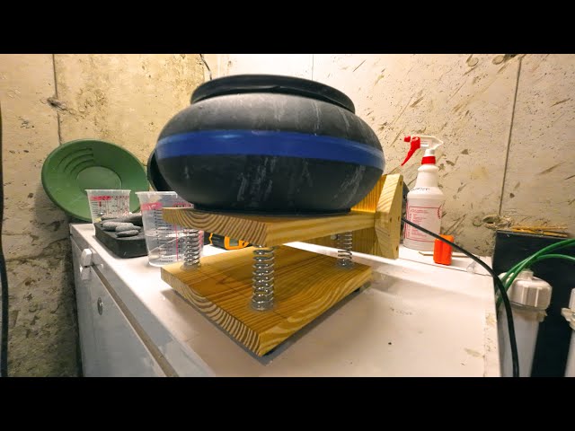 DIY Vibratory Tumbler V2.0 - Test Run - UV18 Bowl