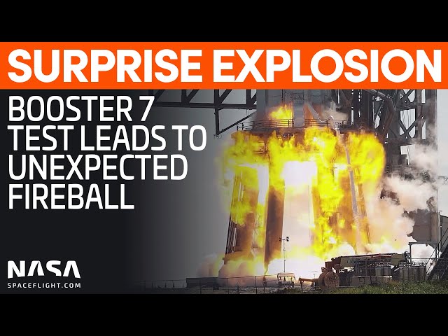 SpaceX Booster 7 Experiences Explosion