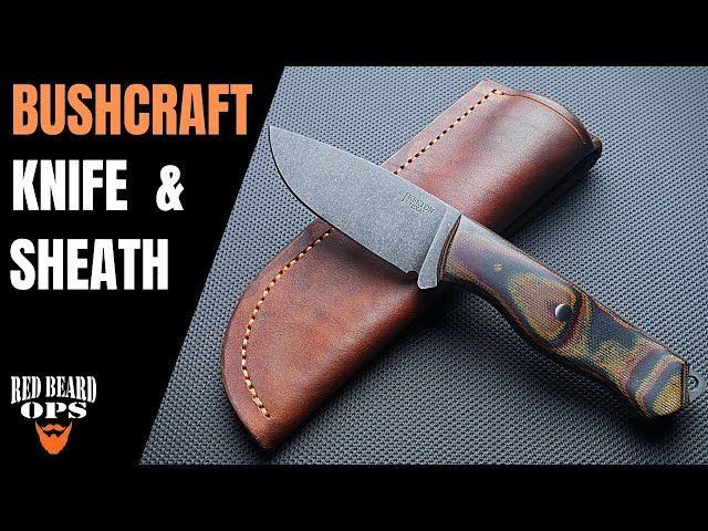Bushcraft Knife & Leather Sheath | Knife Making