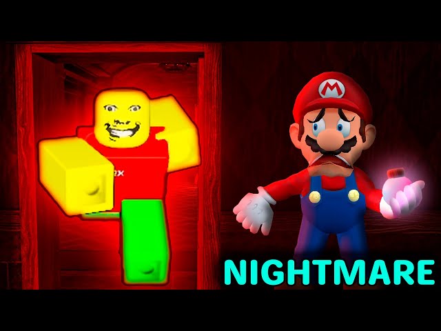 Mario Plays ROBLOX WEIRD STRICT DAD & NIGHTMARE MODE !!!