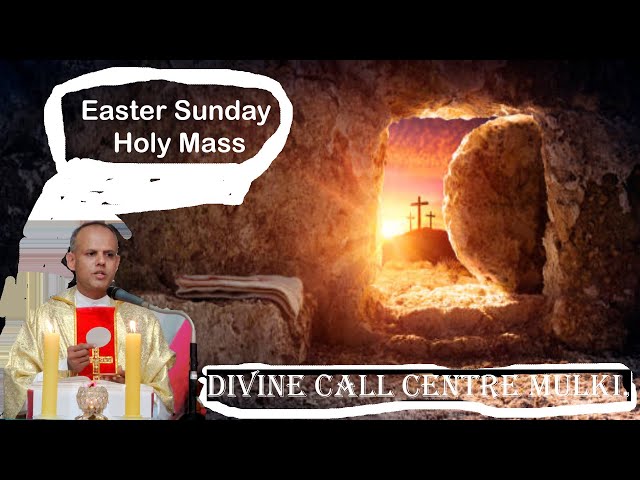 Easter Sunday Mass 09 04 2023 celebrated by Rev.Fr.Mervin Noronha SVD at Divine Call Centre Mulki.