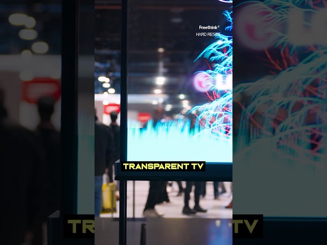 Explained: LG's new transparent TV 😮 #technews #ces2024 #transparent