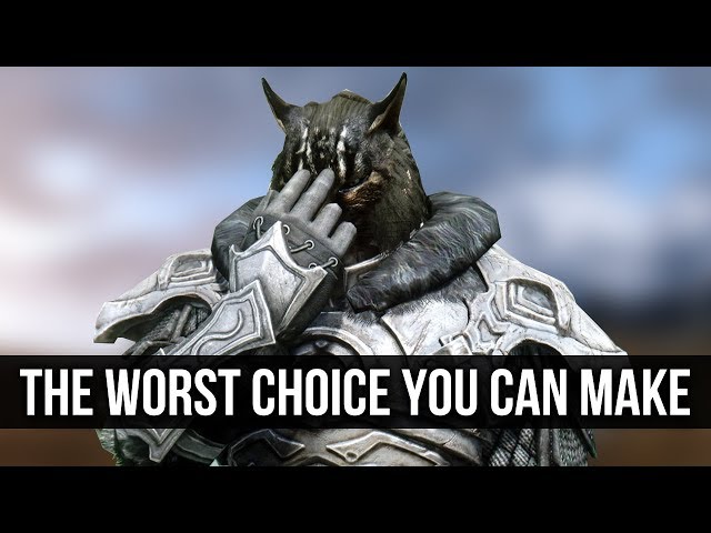 Skyrim – The WORST Moral Decision You Can Make!